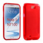 Wholesale Note 2 TPU Gel Case (Red)